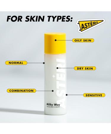 Alumni Skincare Milky Way Micellar Water - Creamy Hydrating Makeup Remover for All Skin Types - 3.4 oz Vegan Cleansing Water - Buy Online on GoSupps.com