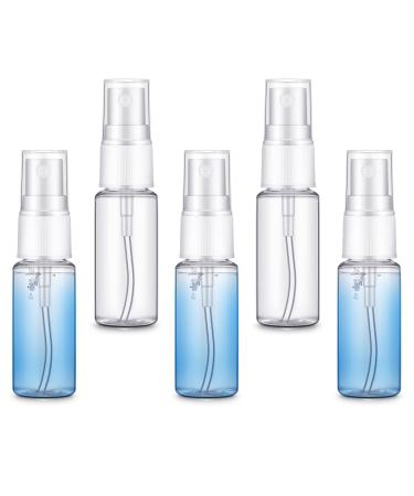 5 pieces 20ml spray bottles cosmetic fog bottle Transparent plastic spray bottle Fine fog spray container portable spray containers for women men refillable toilet items