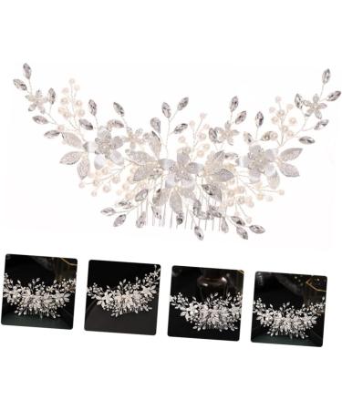 Mikinona Alloy Pearl Hair Comb Bridal Headdress Wedding Hair Comb Bridal Pearl Headwear Pearl Headpiece Headwear Decor Crystal Headdress Pearl Hair Combs Bride Hair Comb Bridal Headwear - Buy Online on GoSupps.com