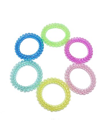 Sensory Stretchy Kids Coil Bracelets 6 Pack - Funny Speech & Communication Aid Fidget Toys for Boys Girls with Autism ADHD Anxiety - Assorted Colors - Buy Online on GoSupps.com