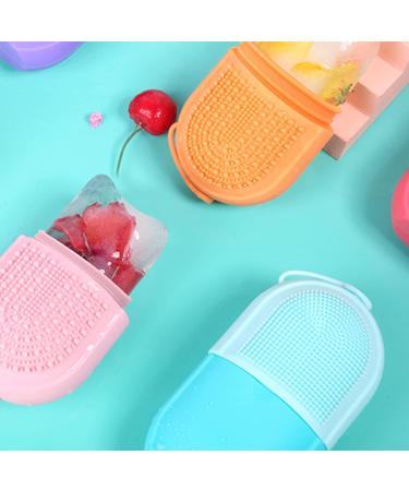 Buy Ice Roller & Gua Sha Massager Stones - Reusable Silicone Ice Brush Cube Mold for Soothing Puffy Eyes & Skin Tightening | Face Treatment Tool (Orange) International Shipping Available - Buy Online on GoSupps.com