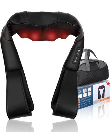 Massager Shoulder Neck Massager with Heat Function Shiatsu Massager with 3D Deep Tissue Massage Massage for Back Legs Feet Back Massager Home Office and Car Use