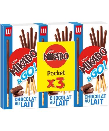  Epicerie sucr e MIKADO - Milk Chocolate Pockets 3 x 117g - Pack of 4 - Free Delivery - Buy Online on GoSupps.com