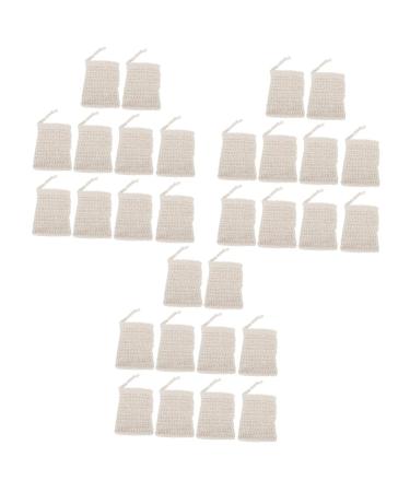 FRCOLOR 30 Pcs Soap Foaming Cotton Soap Bags Paint Rack Miniatures Soap Exfoliating Bags Foam Net Natural Soap Loofahs Soap Ball Beam Port Ramie