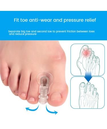 HDYS 2x Toe Spreader - Bunion Corrector & Hallux Valgus Foot Care Protector for Perfect Pedicure | International Shipping Available - Buy Online on GoSupps.com
