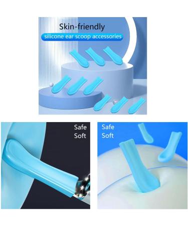 9 Waterproof Silicone Ear Wax Removal Tips for Ear Camera | Replacement Accessories Set with Storage Bottle - Buy Online on GoSupps.com