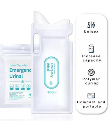 Portable Urinals 4pcs 700ml Emergency Portable Car Urine Bag Bags Mini Mobile Toilets Children Unisex Disposable Urinal Toilet Bag for Men Women (Color : A) - Buy Online on GoSupps.com