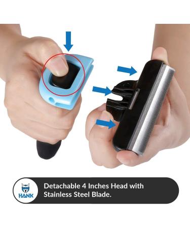 HANK Dog Deshedding Brush | Reduce Shedding up to 95% | For Small to Large Breeds | Pet Grooming Tool - Buy Online on GoSupps.com