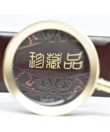 Glass 20 Times High-Definition Glass Old Reading Newspaper Student Children Old Men Gold Aluminum Hand-held Glass 185 Times 105 Times 75/90Mm Made in China - Buy Online on GoSupps.com