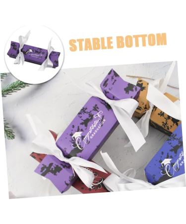 Healeved 50pcs Boxes Graduation Candy Box Gift Boxes Party Candy Holder Candy Supply Favor Boxes Biscuit Case Candy Case Grad Candy Boxes Purple Delicate Container Paper 1 count (Pack of 1) Purple - Buy Online on GoSupps.com