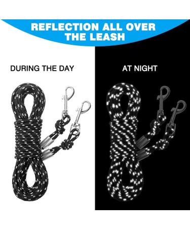 SCIROKKO Reflective Cat Leash - 30ft Escape Proof Durable Walking Lead for Kittens, Puppies, Rabbits - Black - Buy Online on GoSupps.com