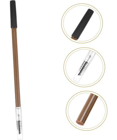WOONEKY Wooden Brow Pencil Portable Brow Pencil Wood Brow Pencil Makeup Eyebrow Pencil Coffee 1 count (Pack of 1) Coffee - Buy Online on GoSupps.com