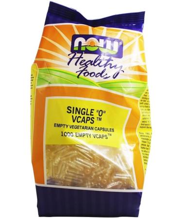 Now Foods Single 0 Empty Veg Capsules - 1000 Count | Best for Supplements - Buy Online on GoSupps.com