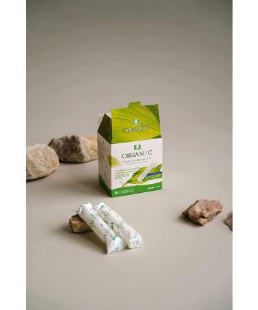 Organyc Organic Super Tampons - Compact, 16 Count | Eco-Friendly & Hypoallergenic - Buy Online on GoSupps.com