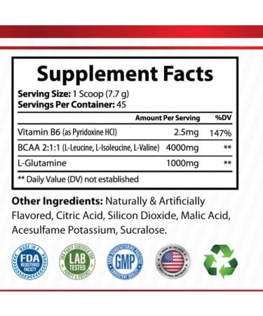 Boostlete Punch Blast BCAA Powder Fruit Punch Flavor Intra Workout Amino Acids with Glutamine & Vitamin B6 45 Servings Muscle Recovery & Strength Support Supplement - Buy Online on GoSupps.com