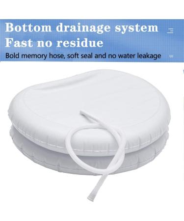 Inflatable Hair Washing Basin for Bedridden - Large Portable Shampoo Bowl for Supreme Comfort - White - Buy Online on GoSupps.com