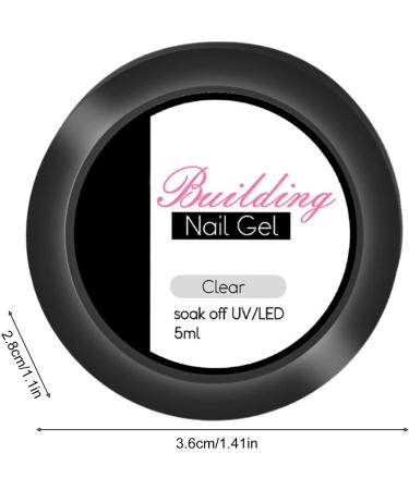 for Nails for Nails Extension Shaping and Carving | Nail Extension for Extension Hard for Design 3D Sculpture Gel for Beginners Nails Fovolat #01 Transparent Color - Buy Online on GoSupps.com