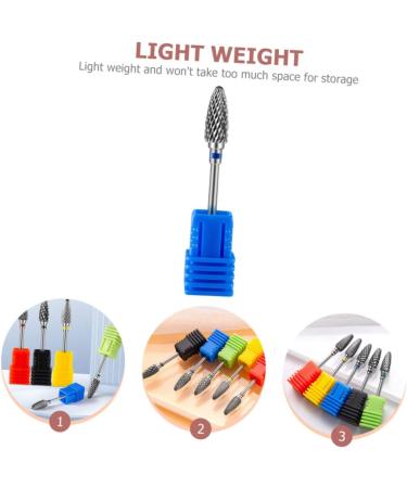 MERRYHAPY Nail Polisher Nail Sanding Drill Bits Manicure Supplies Nail Bits for Nail Drill Nail File Bits Professional Drill Nail Art Sanding Bits Creative Nail Bits Gel Tungsten Steel Alloy 7x1.3.cm As Shown 2 - Buy Online on GoSupps.com