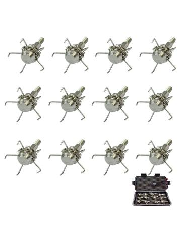 EOOENOON Archery 3 Blades Hunting Broadheads 100/125 Grains Screw-in Arrow Heads Arrow Tips Compatible with Crossbow and Compound Bow + 1 PK Broadhead Storage Case silvery
