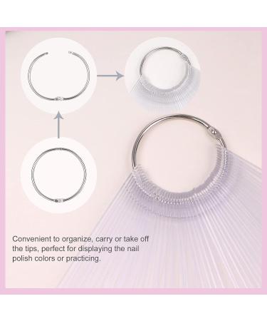 Saviland 150 PCS Nail Swatch Sticks with Ring - Square-Shaped Fan Nail Polish Display for Salon and Home DIY - Buy Online on GoSupps.com