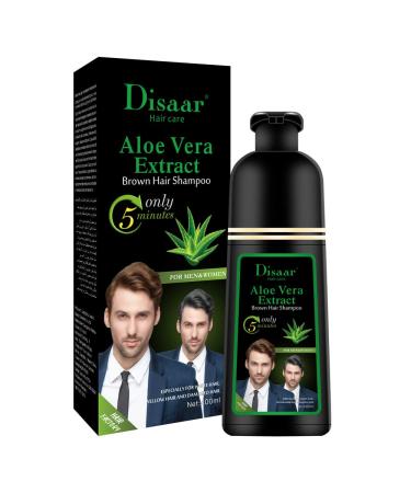 Dye Brown Hair Shampoo 5 Minutes Only Dying White Grey Yellow Damaged Hair Lasts Up To 4 Weeks Hair Care 400ml / 13.52fl.oz