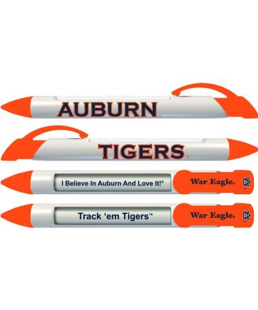 Greeting Pen Auburn University Tigers Rotating Message Pens - 4 Pack | Officially Licensed Collegiate Product - Buy Online on GoSupps.com