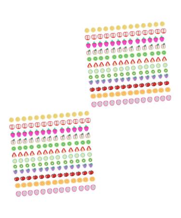 FOMIYES 4800 Pcs 12 Fruit Sliced nail Art Accessories Nails Flower Decor Manicure Art Diy Slices Nail Manicure Fruits Slices Diy Manicure Decals Nail Fruit Resin Charm Flowers