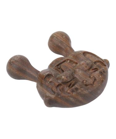 Buy Verdant Touch Sandalwood Wide Tooth Massage Comb Portable Tiger Shape Wooden Massager for Face & Body | International Shipping Available - Buy Online on GoSupps.com
