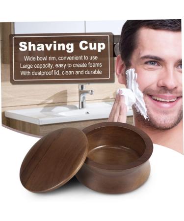 Minkissy Shaving Bowl with Lid | Men's Shaving Foam Bowl Kits | Travel Accessories & Clean Shaving Shells - Buy Online on GoSupps.com