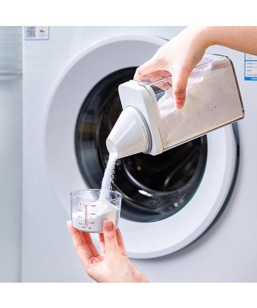 Laundry Detergent Dispenser | Large Capacity Laundry Liquid Box | Leak-Proof Measuring Cup Lid Laundry Organization and Storage for Liquid Detergent Powder Fabric Softener 1 count (Pack of 1) - Buy Online on GoSupps.com