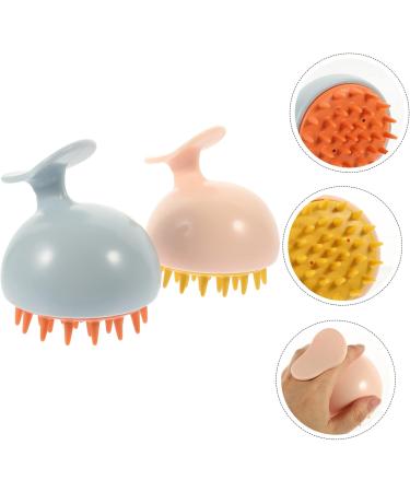 Orfofe Shampoo Massage Brush Set - Daily Scalp Peeling & Compact Accessories | Weather-Resistant Scalp Scrape Device | Travel-Friendly 9.6x8.4x8.1cm - Buy Online on GoSupps.com