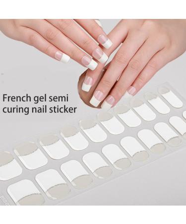Ruarby Coffin/Square Press on Nail Rhinestones French Fake Nails Acrylic False Nails Artificial Nails Glues on Nail for Womens BY85 - Buy Online on GoSupps.com