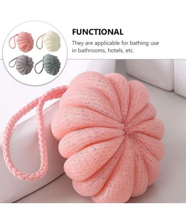 4Pcs Bath Ball & Flower Sponge Set - Soft Shower Loofah Body Scrubber - Perfect for Kids & Adults - International Shipping Available - Buy Online on GoSupps.com