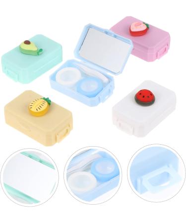 Solustrie 5-Piece Contact Lens Container Set | Stylish Eye Care Box for Safe Storage & Travel - Buy Online on GoSupps.com