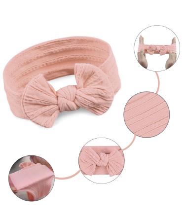 Bobishe 8-Pack Baby Hair Bands | Soft Nylon Turban Headbands for Newborns & Toddlers | Elastic & Comfortable Head Gear - Buy Online on GoSupps.com