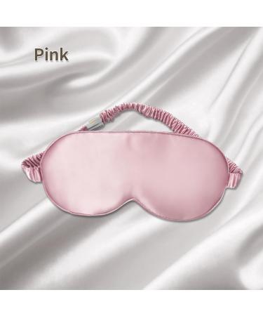 Yunchi 100% Silk Sleep Mask for Men & Women | 19 Momme Pure Mulberry Eye Mask for Comfortable Sleep (Pink) - Buy Online on GoSupps.com