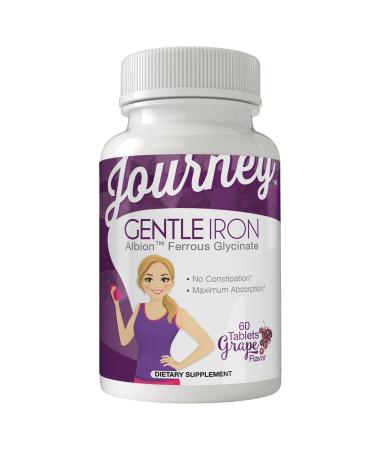 Journey 30mg Gentle Iron Grape Melt Tablets by Bariatric Eating (60 Count)