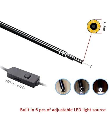 Jteremy 5.5mm HD Visual Ear Camera | 3-in-1 WiFi Ear Endoscope with 6 LED Light | Ear Wax Removal Tool - Buy Online on GoSupps.com