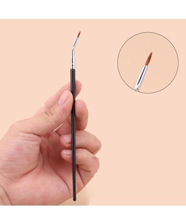 Bent Liner Makeup Brush Brush for Gel or Powder Application Vegan Cruelty Soft Fiber Hair with Wet and Dry Dual Use - Buy Online on GoSupps.com