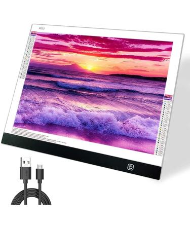 A3S Light Pad for Diamond Painting - Sponake Light Board Tracing with 3 Level Brightness Apply to 5D Diamonds Art | Craft | Weeding Vinyl | Sketching | Animation
