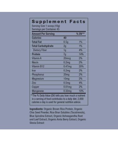 Blue Beauty Adaptogenic Protein Powder with Ashwagandha & Blue Spirulina (16oz) - Energy Support | Moon Juice - Buy Online on GoSupps.com