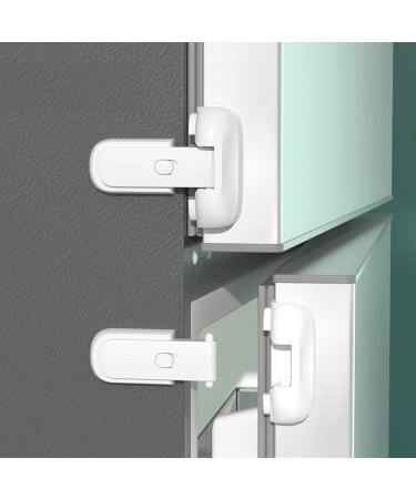BUPOGAKE 1 PCS Fridge Lock Child Proof Refrigerator Door Lock Child Safety Child Locks for Cabinets Child & Baby Safety Lock for Single Door Refrigerators Easy to Install No Tools Need or Drill