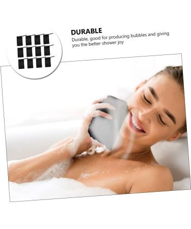 Healeved 20 Pcs Soap Foaming Shower Foaming Scrub Exfoliating Net Nylon Fiber Black - Buy Online on GoSupps.com