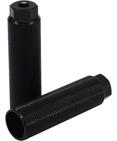 Wansha Aluminum Alloy Bike Pegs 4Pcs - Anti-Skid 3/8 Axle Fit, 26 Teeth, Mountain Bike BMX Pegs - Black (2 Pairs) - Buy Online on GoSupps.com