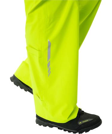 VAUDE Men's Moab Rain Pants - Neon Yellow | Lightweight Waterproof & Eco-Friendly Gear for Outdoor Adventures - Buy Online on GoSupps.com