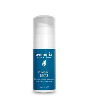 Evimer a Vitamin E + DMAE strong anti-wrinkle and anti-aging cream with shock effect for face and neck 50 ml. Made in Italy.