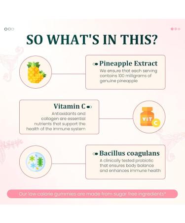 Qiyvipo New Feminine Balance Gummies for Women - Hawaiian Pineapple Premium Balance Gummies Gluten-Free Vegan for pH & Immune Support for Women Health (1) - Buy Online on GoSupps.com