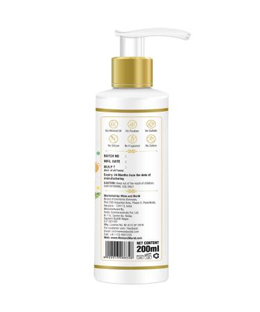 Mom & World Tear Free Baby Shampoo with Organic Moroccan Argan Oil and Oats Extract 200ml - Gentle and Nourishing Formula - Buy Online on GoSupps.com