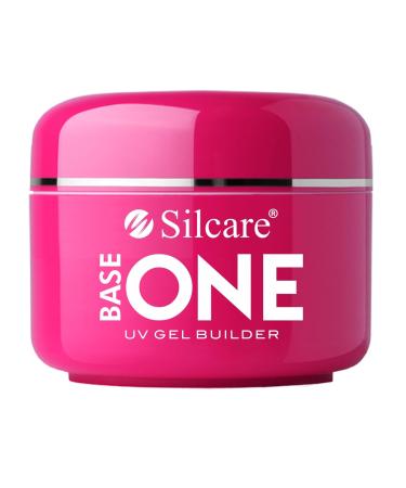 Silcare - Cover Dark Uv Gel 50g Very covering camouflage Builder Self-leveling builder medium density - Nail extensions covers and refills - Cover Dark natural nude effect - 50 g