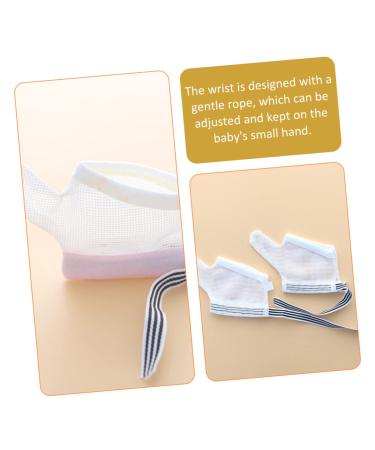 PLAFOPE 2 Pairs Anti-Eating Gloves for Kids | Thumb Protector & Hand Mittens for Nail Biting | Breathable Finger Guard | Child Nylon Gloves 11x7x0.5cm | Pink Black - Buy Online on GoSupps.com